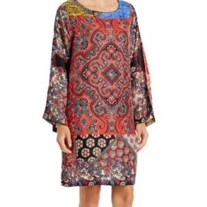 Johnny Was Silk Kabelo Tunic Dress XL